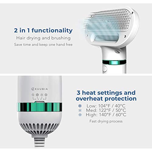 Portable and Quiet 2 in 1 Pet Hair Dryer